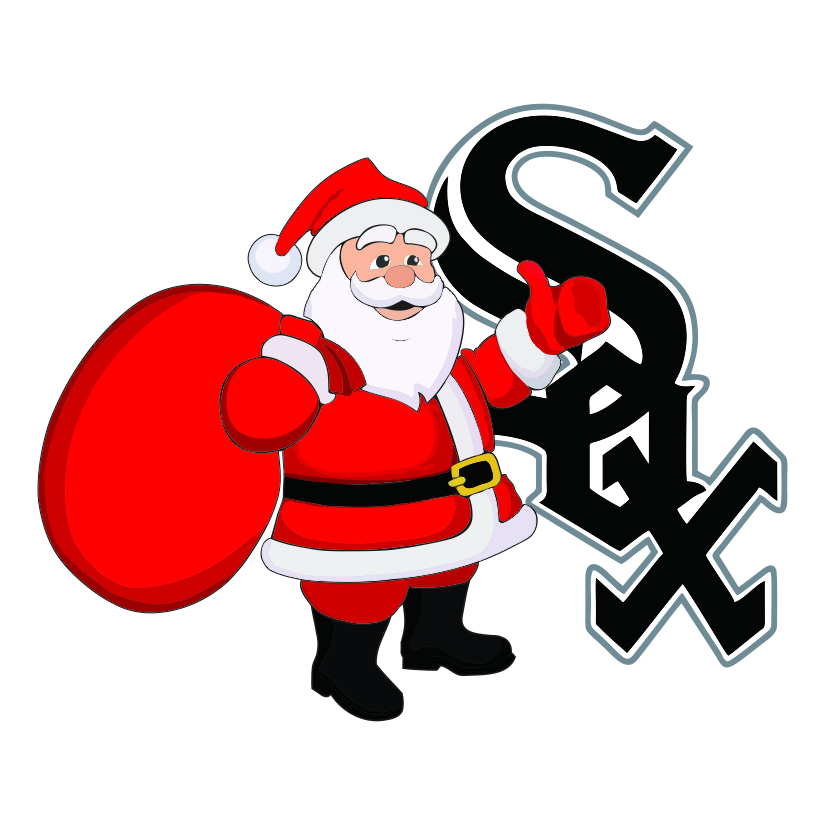 Chicago White Sox Santa Claus Logo iron on paper